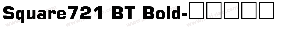 Square721 BT Bold字体转换